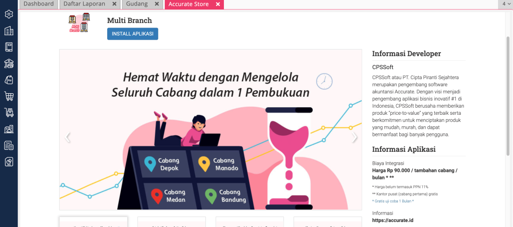 Multi cabang Accurate Online