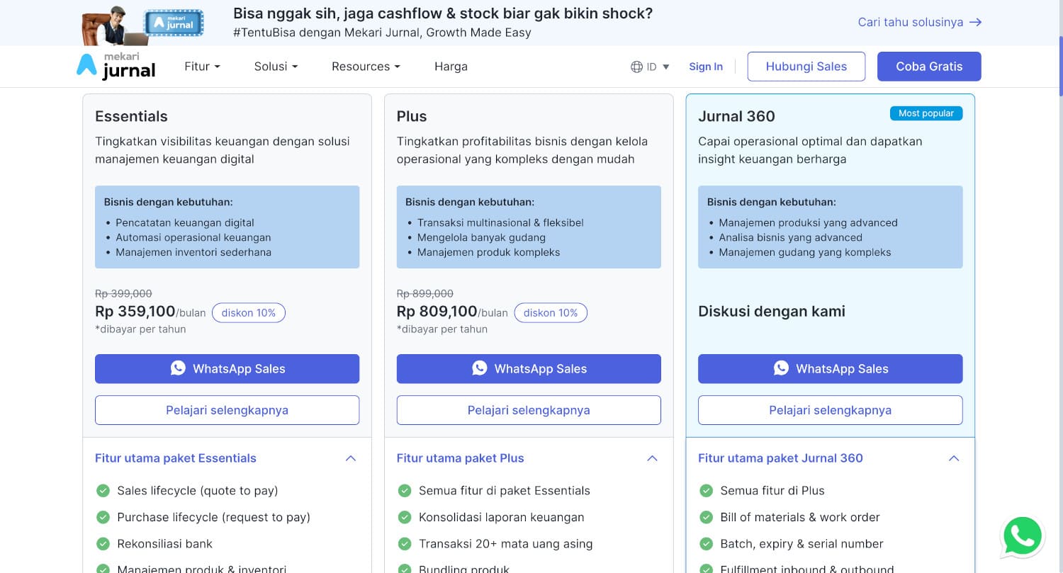 harga jurnal